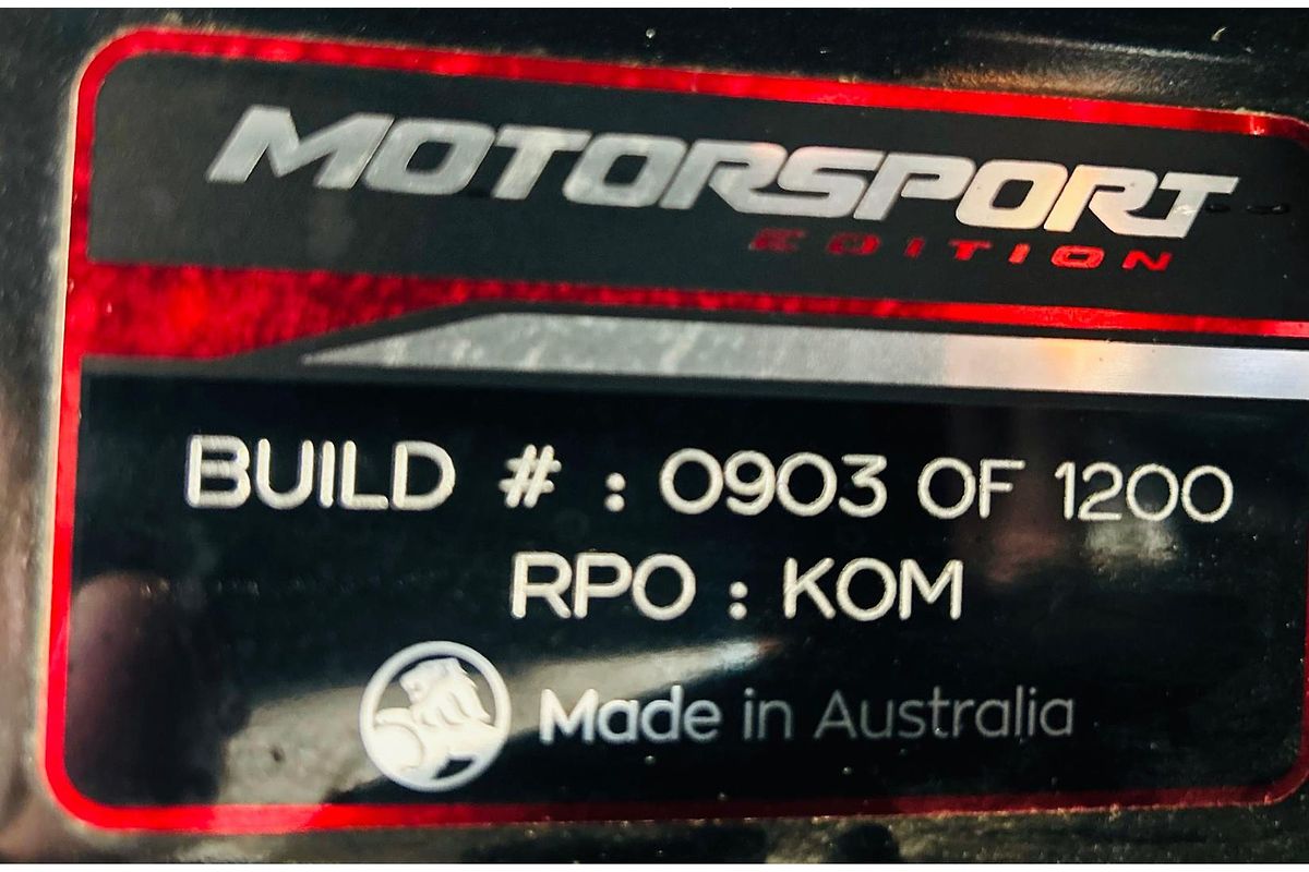 2017 Holden Commodore Motorsport Edition VF Series II