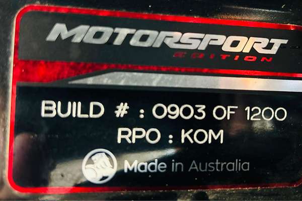 2017 Holden Commodore Motorsport Edition VF Series II