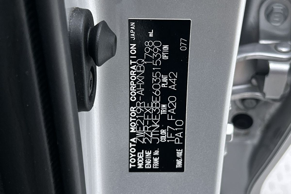 2023 Toyota Corolla Ascent Sport Hybrid ZWE219R