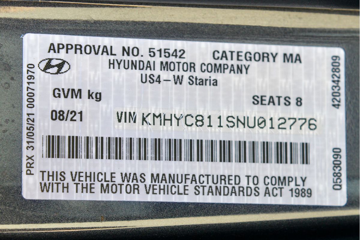 2021 Hyundai STARIA Highlander US4.V1