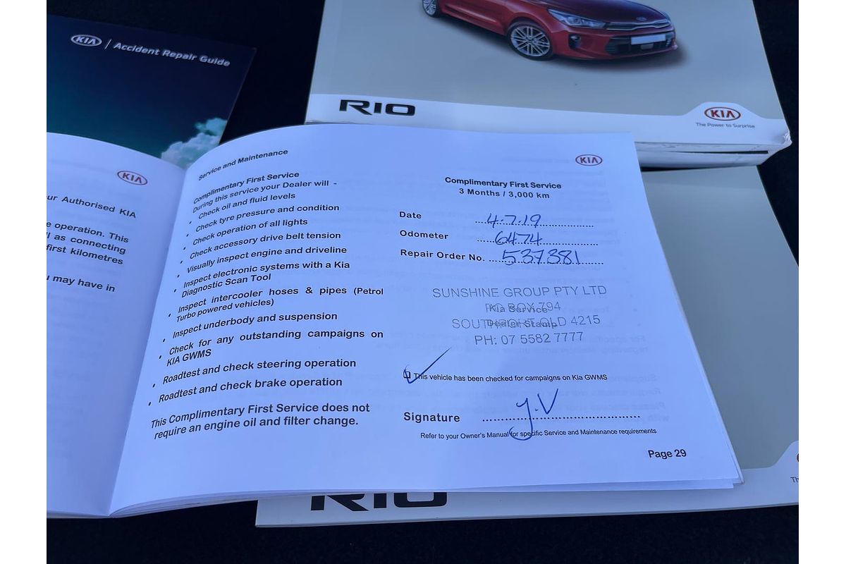 2018 Kia Rio S YB