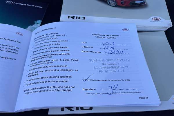 2018 Kia Rio S YB