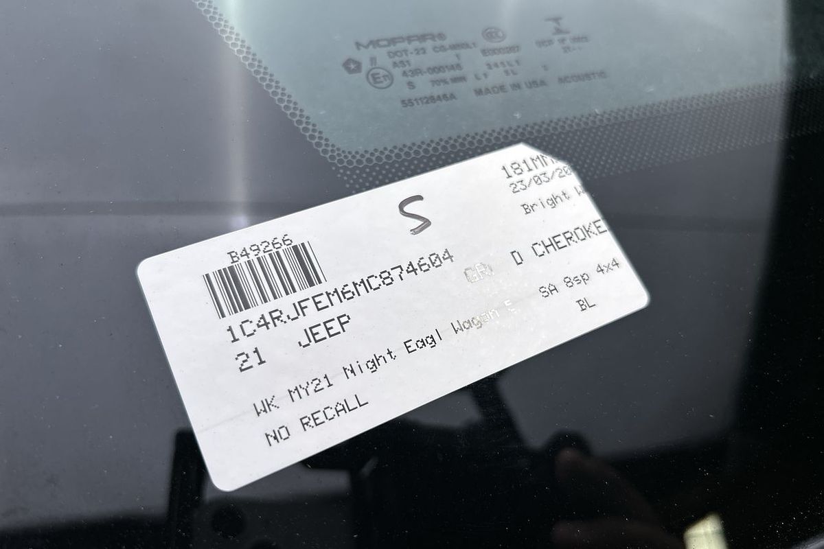 2021 Jeep Grand Cherokee Night Eagle WK