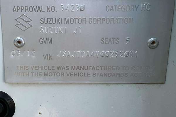 2012 Suzuki Grand Vitara Urban JB