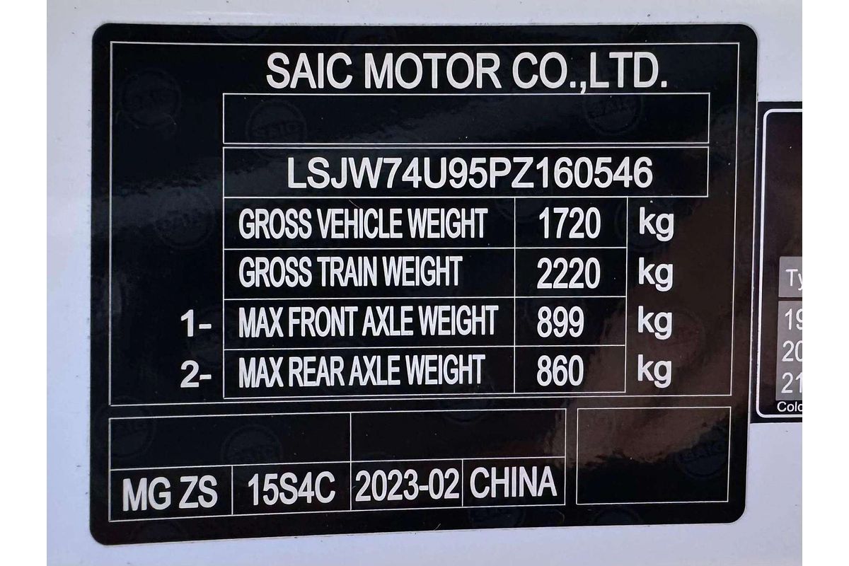 2023 MG ZS Excite AZS1