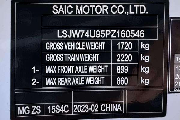 2023 MG ZS Excite AZS1