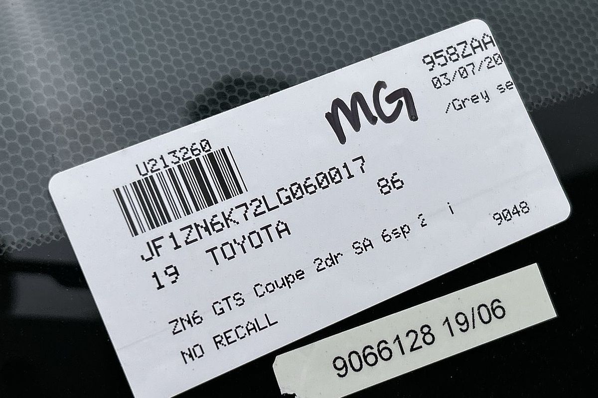 2019 Toyota 86 GTS ZN6