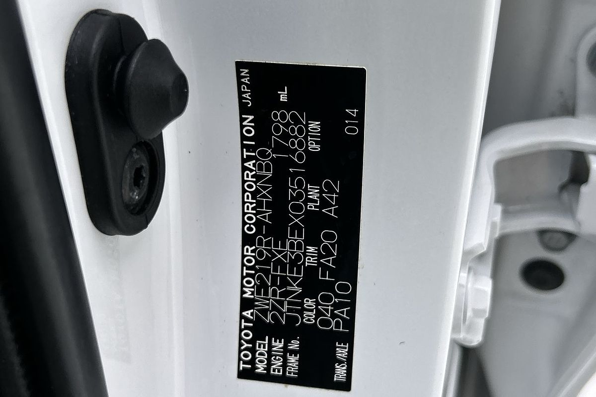 2023 Toyota Corolla Ascent Sport Hybrid ZWE219R