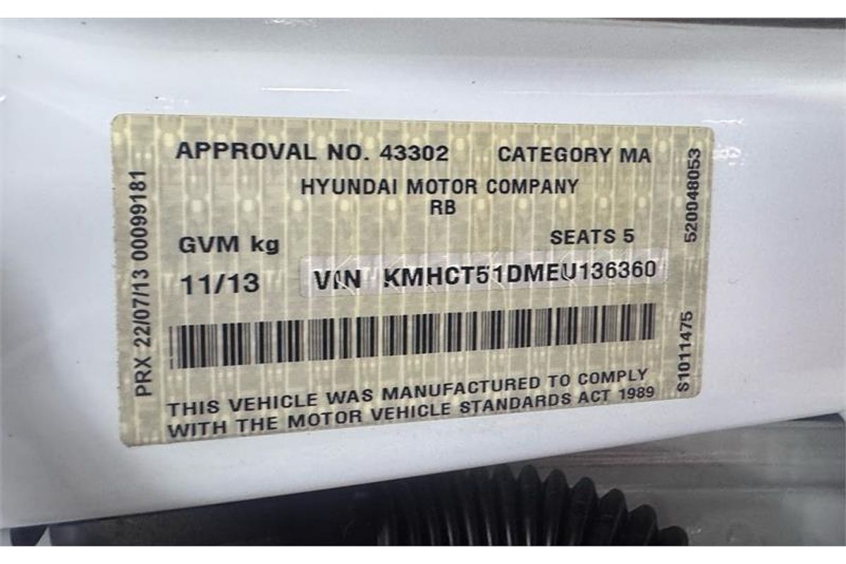 2013 Hyundai ACCENT ACTIVE RB