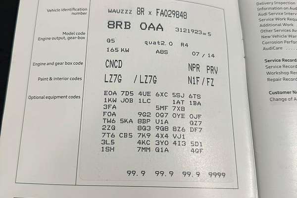 2014 Audi Q5 TFSI 8R