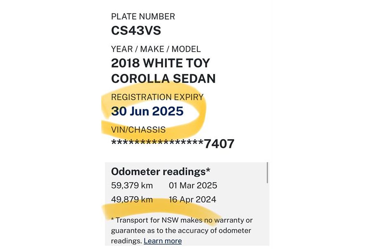 2018 Toyota COROLLA ASCENT SPORT MZEA12R