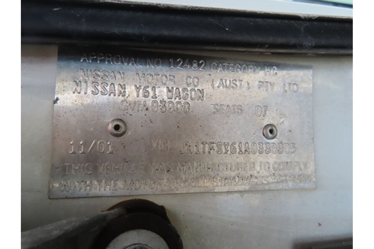 2001 Nissan Patrol ST GU III