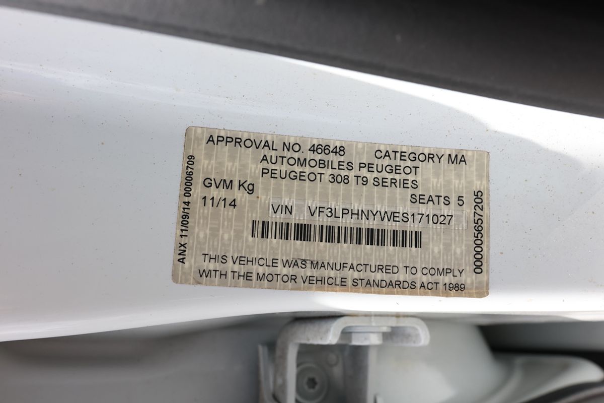 2014 Peugeot 308 Active T9