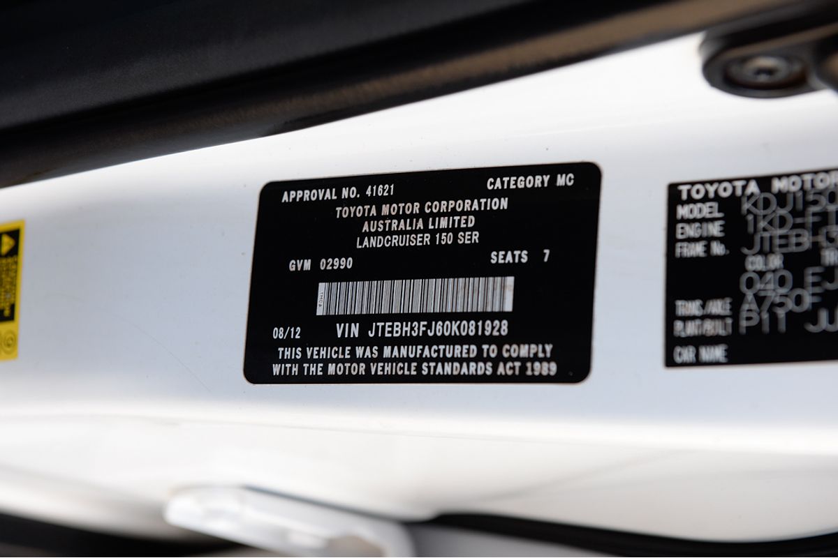 2012 Toyota Landcruiser Prado GX KDJ150R