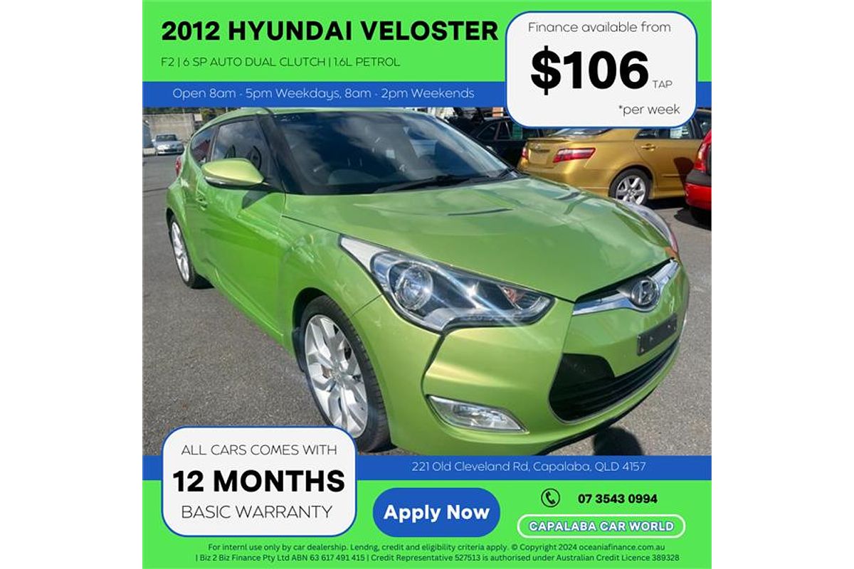 2012 Hyundai VELOSTER FS