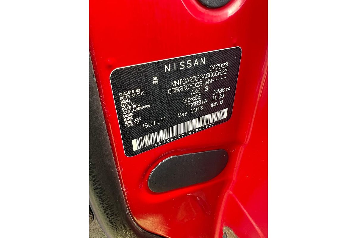 2016 Nissan Navara DX D23 Rear Wheel Drive