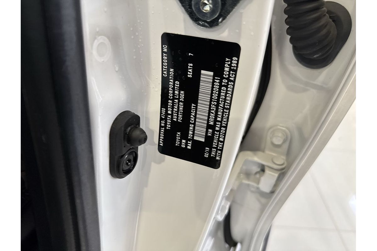 2019 Toyota Fortuner GXL GUN156R