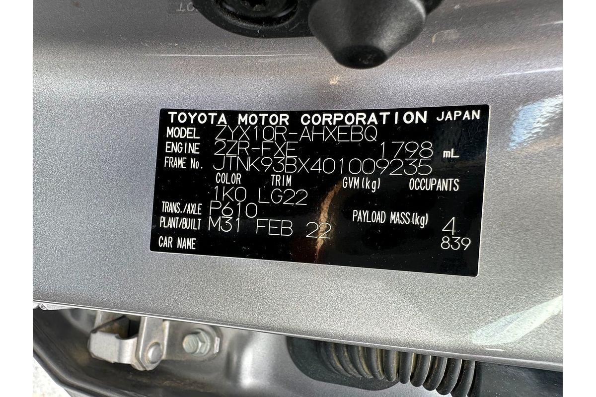2022 Toyota CH-R Hybrid