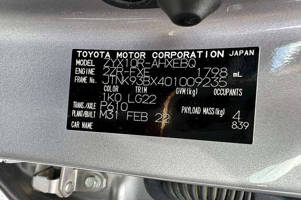 2022 Toyota CH-R Hybrid
