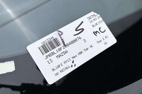 2013 Mazda 3 Neo BL Series 2