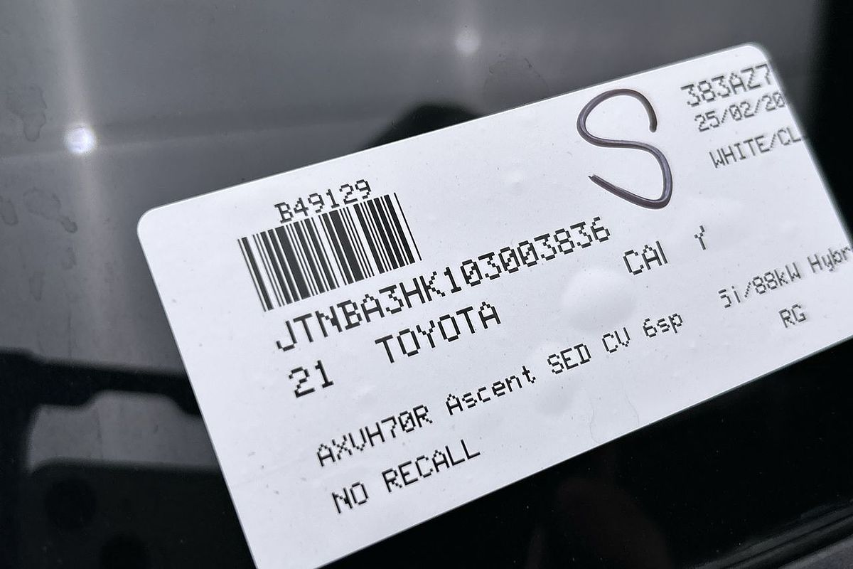 2021 Toyota Camry Ascent AXVH70R