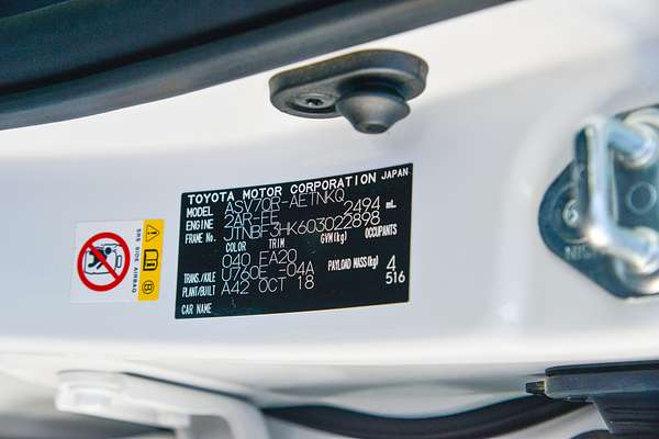 2018 Toyota Camry Ascent Sport ASV70R