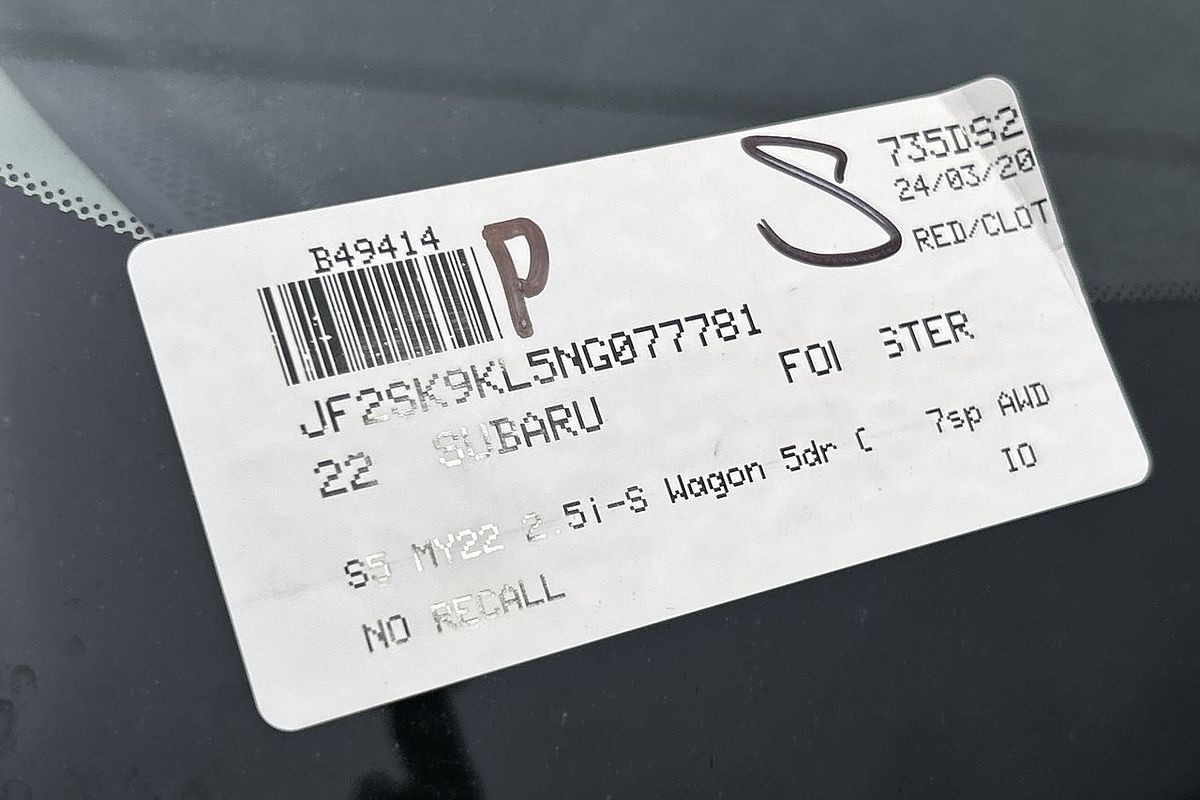2022 Subaru Forester 2.5i-S S5