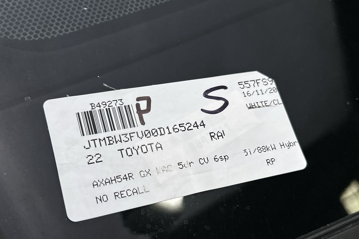 2022 Toyota RAV4 GX AXAH54R