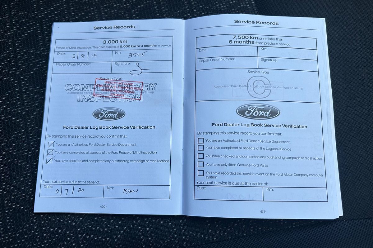 2019 Ford Ranger XL Hi-Rider PX MkIII Rear Wheel Drive