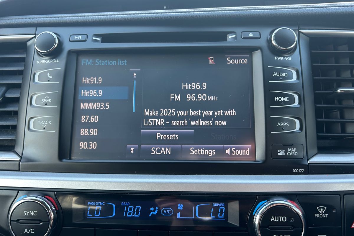 2018 Toyota Kluger GXL GSU50R