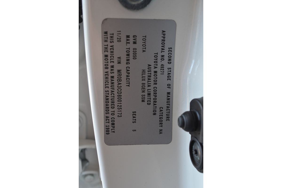 2020 Toyota Hilux SR5 GUN126R 4X4