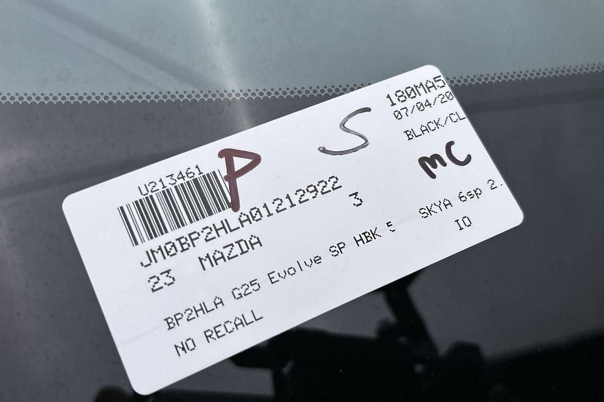 2023 Mazda 3 G25 Evolve SP BP Series