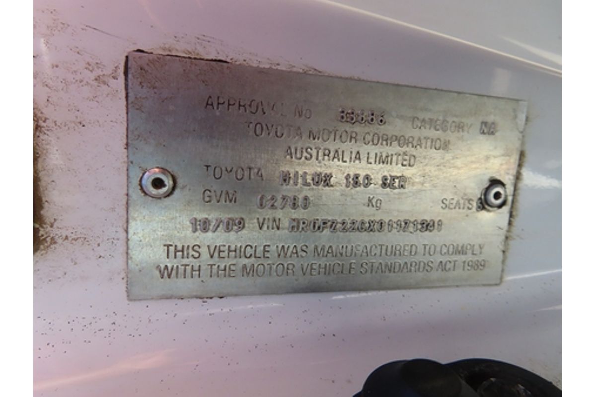 2009 Toyota Hilux SR KUN26R 4X4