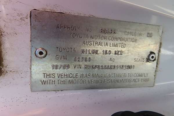 2009 Toyota Hilux SR KUN26R 4X4