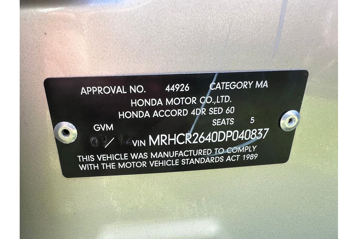 2014 Honda Accord VTi-L 9th Gen