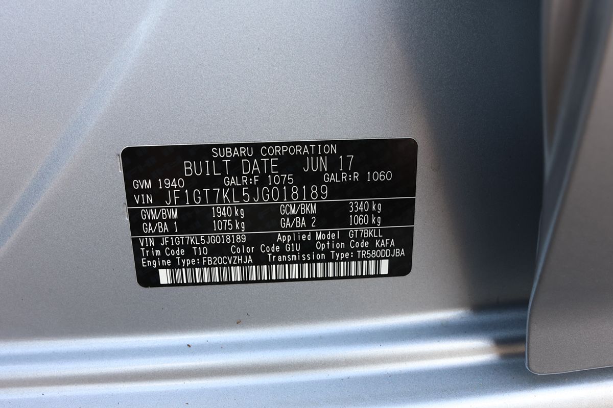 2017 Subaru XV 2.0i G4X