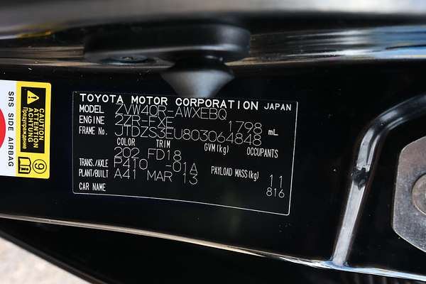 2013 Toyota Prius ZVW30R