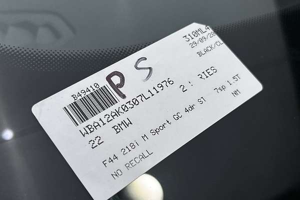 2022 BMW 2 Series 218i M Sport F44