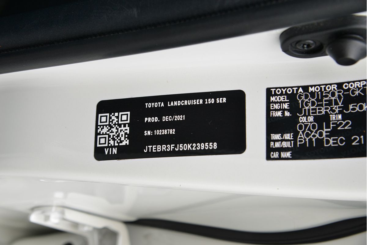 2021 Toyota Landcruiser Prado VX GDJ150R
