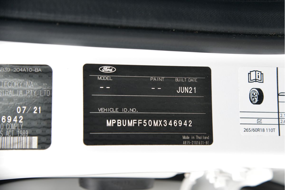 2021 Ford Ranger FX4 PX MkIII 4X4