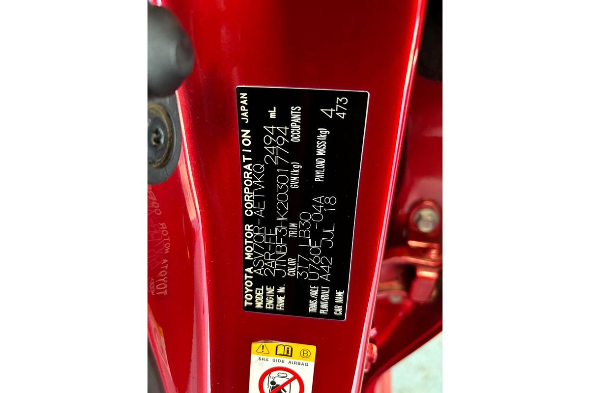 2018 Toyota Camry SX ASV70R
