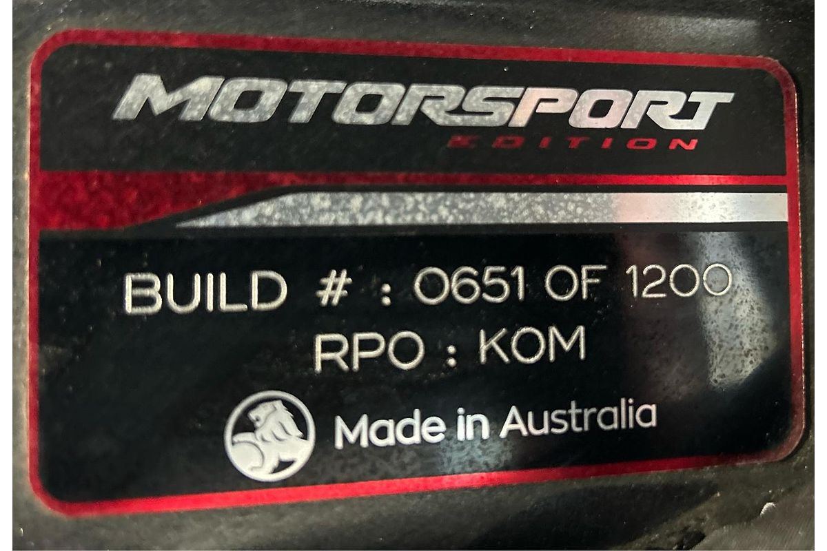 2017 Holden Commodore Motorsport Edition VF Series II