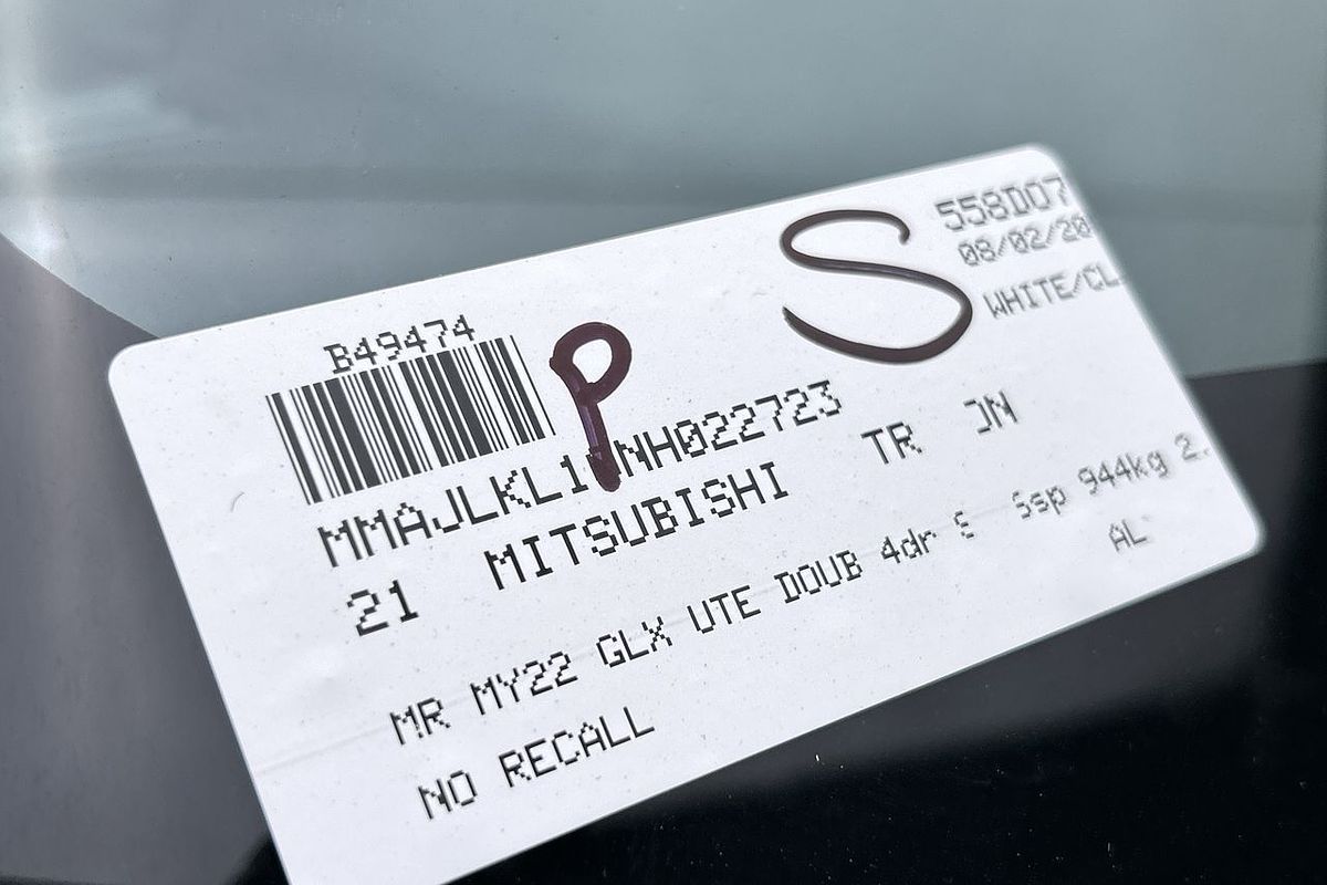2021 Mitsubishi Triton GLX MR 4X4