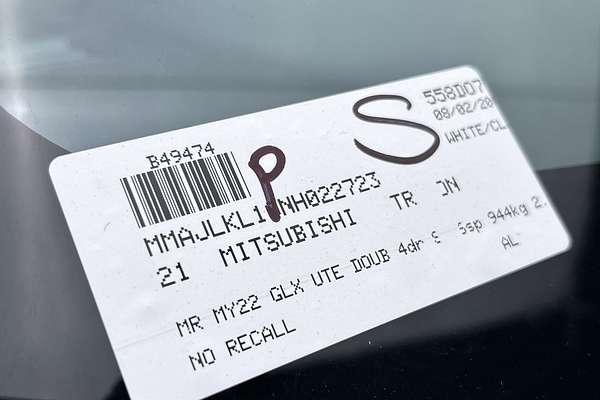 2021 Mitsubishi Triton GLX MR 4X4