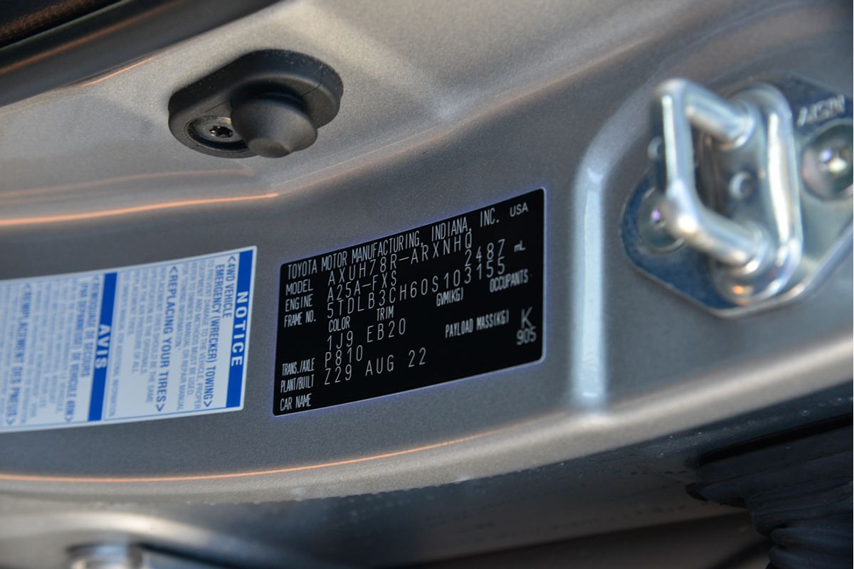 2022 Toyota Kluger GXL AXUH78R