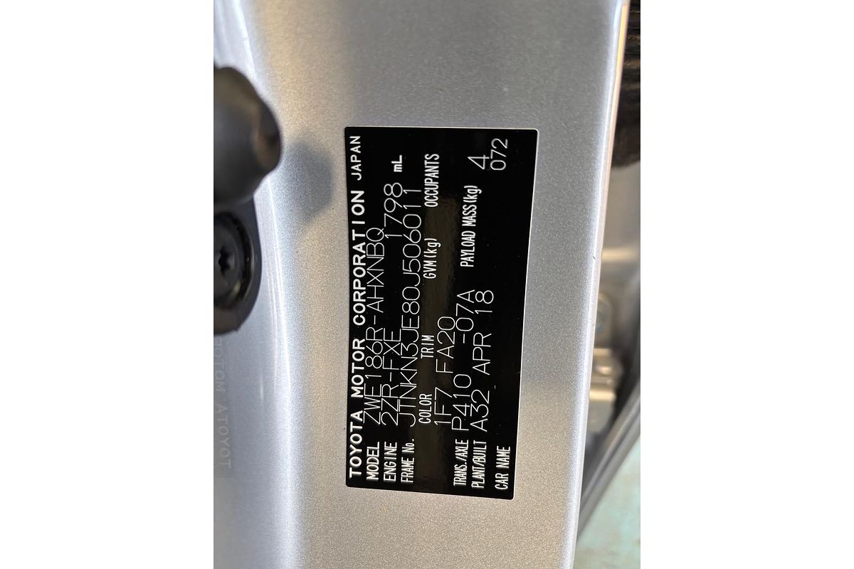 2018 Toyota Corolla Hybrid ZWE186R