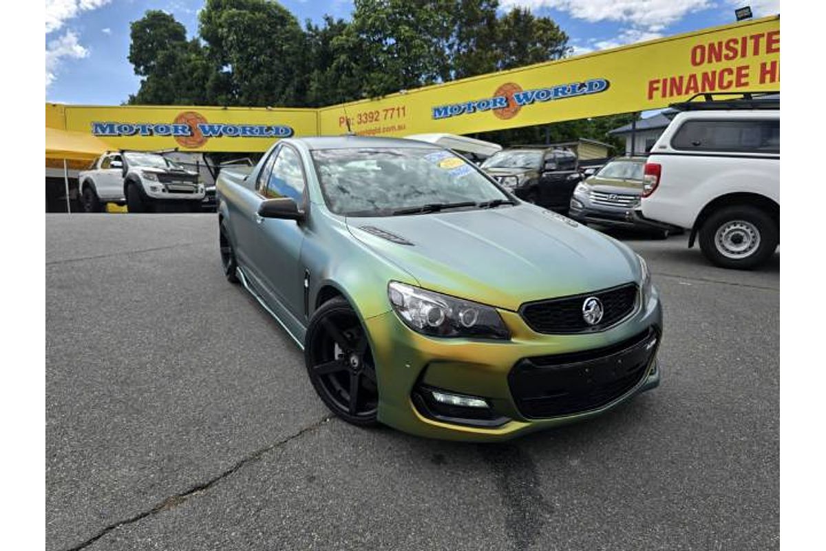 2016 Holden Ute SS Black VF Series II Rear Wheel Drive