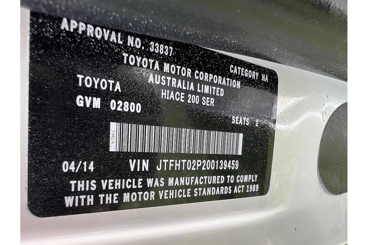 2014 Toyota Hiace KDH201R LWB