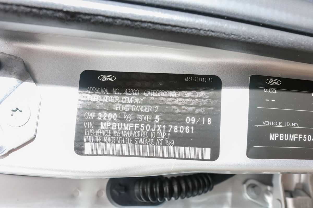 2018 Ford Ranger Wildtrak PX MkIII 4X4