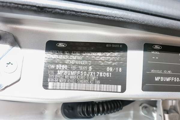 2018 Ford Ranger Wildtrak PX MkIII 4X4